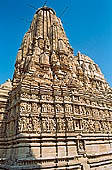 Khajuraho - Jain complex, Parsvanatha Temple, the south wall 